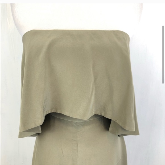 Zimmerman Silk Strapless Layered Midi Dress XS - Picture 5 of 8